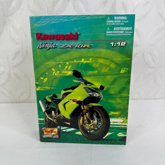 Maisto Kawasaki Ninja ZX-10R Black 1/12 Scale Model Kit #39055 - Picture 9 of 9